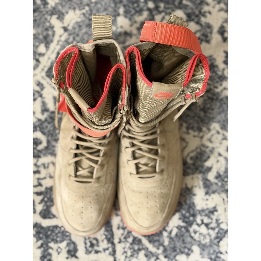 Nike SF Air Force 1 Rush Coral Khaki Boots Men's Size 10 - Picture 7 of 10